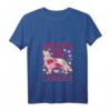 Damen Cavalier King Charles Spaniel Just A Girl Who Loves Dog T-Shirt mit V-Ausschnitt – Niedliches Hundeliebhaber-Shirt mit Blumenmotiv für Damen
