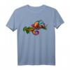 Chamäleon Eidechse Regenbogen T-Shirt - Buntes Tiermotiv für Reptilien- und Naturfreunde