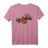 Chamäleon Eidechse Regenbogen T-Shirt - Buntes Tiermotiv für Reptilien- und Naturfreunde