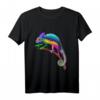 Buntes Chamäleon T-Shirt mit Regenbogenfarben – Exotisches Tiermotiv für Reptilien- und Tierliebhaber