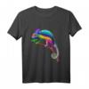 Buntes Chamäleon T-Shirt mit Regenbogenfarben – Exotisches Tiermotiv für Reptilien- und Tierliebhaber