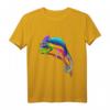 Buntes Chamäleon T-Shirt mit Regenbogenfarben – Exotisches Tiermotiv für Reptilien- und Tierliebhaber