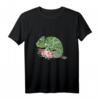 Blumen Reptilien Geschenk Chamäleon T-Shirt - Exotisches Tiermotiv für Tierliebhaber, Kinder & Reptilienfans als Weihnachts- oder Geburtstagsgeschenk