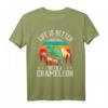 Das Leben ist besser mit einem Chamäleon T-Shirt - Perfektes Geschenk für Reptilienliebhaber und Tierbesitzer