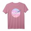 NASA Pastel Rainbow Classic Logo Premium T-Shirt – Offiziell lizenierte NASA Kleidung für Weltraumfans