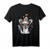 Friedenszeichen Hand Chihuahua T-Shirt für Damen, Herren und Kinder – Perfekt für Neujahr & Festlichkeiten