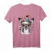 Friedenszeichen Hand Chihuahua T-Shirt für Damen, Herren und Kinder – Perfekt für Neujahr & Festlichkeiten