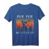 PEW PEW MADAFAKAS Chihuahua T-Shirt - Lustiges Hundemotiv für Damen und Herren, Perfekte Geschenkidee für Hundebesitzer