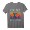 PEW PEW MADAFAKAS Chihuahua T-Shirt - Lustiges Hundemotiv für Damen und Herren, Perfekte Geschenkidee für Hundebesitzer