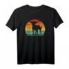 Retro Chihuahua Silhouette T-Shirt - Lustiges Vintage Hundeliebhaber Shirt für Damen und Herren
