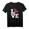Chihuahua Liebe T-Shirt mit pinker Silhouette – Perfekt für Hundeliebhaber und Familienhund-Fans