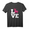 Chihuahua Liebe T-Shirt mit pinker Silhouette – Perfekt für Hundeliebhaber und Familienhund-Fans