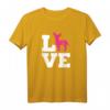 Chihuahua Liebe T-Shirt mit pinker Silhouette – Perfekt für Hundeliebhaber und Familienhund-Fans