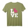 Chihuahua Liebe T-Shirt mit pinker Silhouette – Perfekt für Hundeliebhaber und Familienhund-Fans