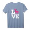 Chihuahua Liebe T-Shirt mit pinker Silhouette – Perfekt für Hundeliebhaber und Familienhund-Fans