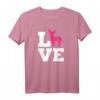 Chihuahua Liebe T-Shirt mit pinker Silhouette – Perfekt für Hundeliebhaber und Familienhund-Fans