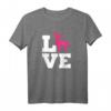 Chihuahua Liebe T-Shirt mit pinker Silhouette – Perfekt für Hundeliebhaber und Familienhund-Fans