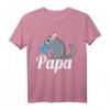 Chinchilla Papa Tierliebhaber T-Shirt - Geschenk für Chinchilla Fans & Tierliebhaber