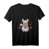 Damen Kawaii Chinchilla Kuscheltier Nagetier Chinchillaratte T-Shirt mit V-Ausschnitt - Perfekt für Tierliebhaber und Kuscheltierfans