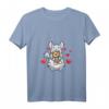 Damen Kawaii Chinchilla Kuscheltier Nagetier Chinchillaratte T-Shirt mit V-Ausschnitt - Perfekt für Tierliebhaber und Kuscheltierfans
