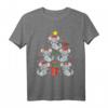 Chinchilla Weihnachten Lustiges Baum Geschenk T-Shirt – Originelles Tierliebhaber Weihnachtsgeschenk