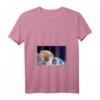 Damen HapFrog T-Shirt mit Chinese Shar-Pei und V-Ausschnitt – Perfekt für Hundeliebhaber & Raumfahrtfans