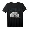 Liebe ist Shar-Pei T-Shirt – Romantisches Hundemotiv-Shirt für Damen und Herren zum Valentinstag