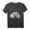 Liebe ist Shar-Pei T-Shirt – Romantisches Hundemotiv-Shirt für Damen und Herren zum Valentinstag