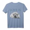 Liebe ist Shar-Pei T-Shirt – Romantisches Hundemotiv-Shirt für Damen und Herren zum Valentinstag