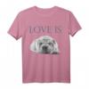 Liebe ist Shar-Pei T-Shirt – Romantisches Hundemotiv-Shirt für Damen und Herren zum Valentinstag