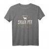Vintage Shar Pei T-Shirt für Hundeliebhaber - Klassisch geschnitten, doppelt genähter Saum, perfektes Geschenk für Shar Pei Fans