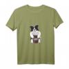 Collie trinkt Kaffee - Hunde- und Kaffee-Liebhaber T-Shirt für Kaffeepausen, Frühaufsteher & Morgenmuffel