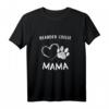 Damen Hundepfote Welpe Hund Pfötchen Herz Mama T-Shirt - Perfekte Geschenkidee für Hundeliebhaberinnen, Hundemütter & Welpenfans