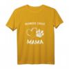 Damen Hundepfote Welpe Hund Pfötchen Herz Mama T-Shirt - Perfekte Geschenkidee für Hundeliebhaberinnen, Hundemütter & Welpenfans
