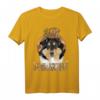 HapFrog T-Shirt für Hundeliebhaber - Stay Pawsitive mit detailliertem Hundebild, perfektes Geschenk für Liebhaber von Langhaaren