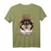 HapFrog T-Shirt für Hundeliebhaber - Stay Pawsitive mit detailliertem Hundebild, perfektes Geschenk für Liebhaber von Langhaaren