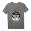 HapFrog T-Shirt für Hundeliebhaber - Stay Pawsitive mit detailliertem Hundebild, perfektes Geschenk für Liebhaber von Langhaaren