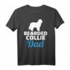 Herren Bearded Collie Papa T-Shirt - Perfektes Geschenk für Hundeliebhaber und Hundebesitzer