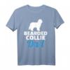 Herren Bearded Collie Papa T-Shirt - Perfektes Geschenk für Hundeliebhaber und Hundebesitzer