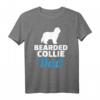 Herren Bearded Collie Papa T-Shirt - Perfektes Geschenk für Hundeliebhaber und Hundebesitzer