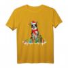 Xmas Border Collie Christmas Lights Santa Reindeer Dog T-Shirt – Festive Pet Costume for Dog Lovers & Holiday Celebrations