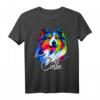 HapFrog T-Shirt mit Rough Collie Hund - Buntes Color Splash Design für Hundeliebhaber und Tierfans