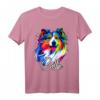 HapFrog T-Shirt mit Rough Collie Hund - Buntes Color Splash Design für Hundeliebhaber und Tierfans