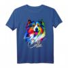 HapFrog T-Shirt mit Rough Collie Hund - Buntes Color Splash Design für Hundeliebhaber und Tierfans