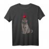 Katzenmotiv T-Shirt mit Britisch Kurzhaar und Herz – Lustiges, buntes Shirt für Katzenliebhaber und Katzenmamas & -papas