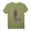 Katzenmotiv T-Shirt mit Britisch Kurzhaar und Herz – Lustiges, buntes Shirt für Katzenliebhaber und Katzenmamas & -papas