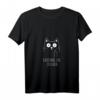 Damen Erkenne die Zeichen Katze Katzenliebhaber Mittelfinger T-Shirt mit V-Ausschnitt – Lustiges Geschenk für Katzenfans zum Geburtstag & Weihnachten