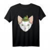 Cornish Rex Cat Oktoberfest T-Shirt mit Bayerischem Hut – Perfekt für Bierfest, Party & Katzenliebhaber