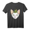 Cornish Rex Cat Oktoberfest T-Shirt mit Bayerischem Hut – Perfekt für Bierfest, Party & Katzenliebhaber