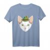 Cornish Rex Cat Oktoberfest T-Shirt mit Bayerischem Hut – Perfekt für Bierfest, Party & Katzenliebhaber
